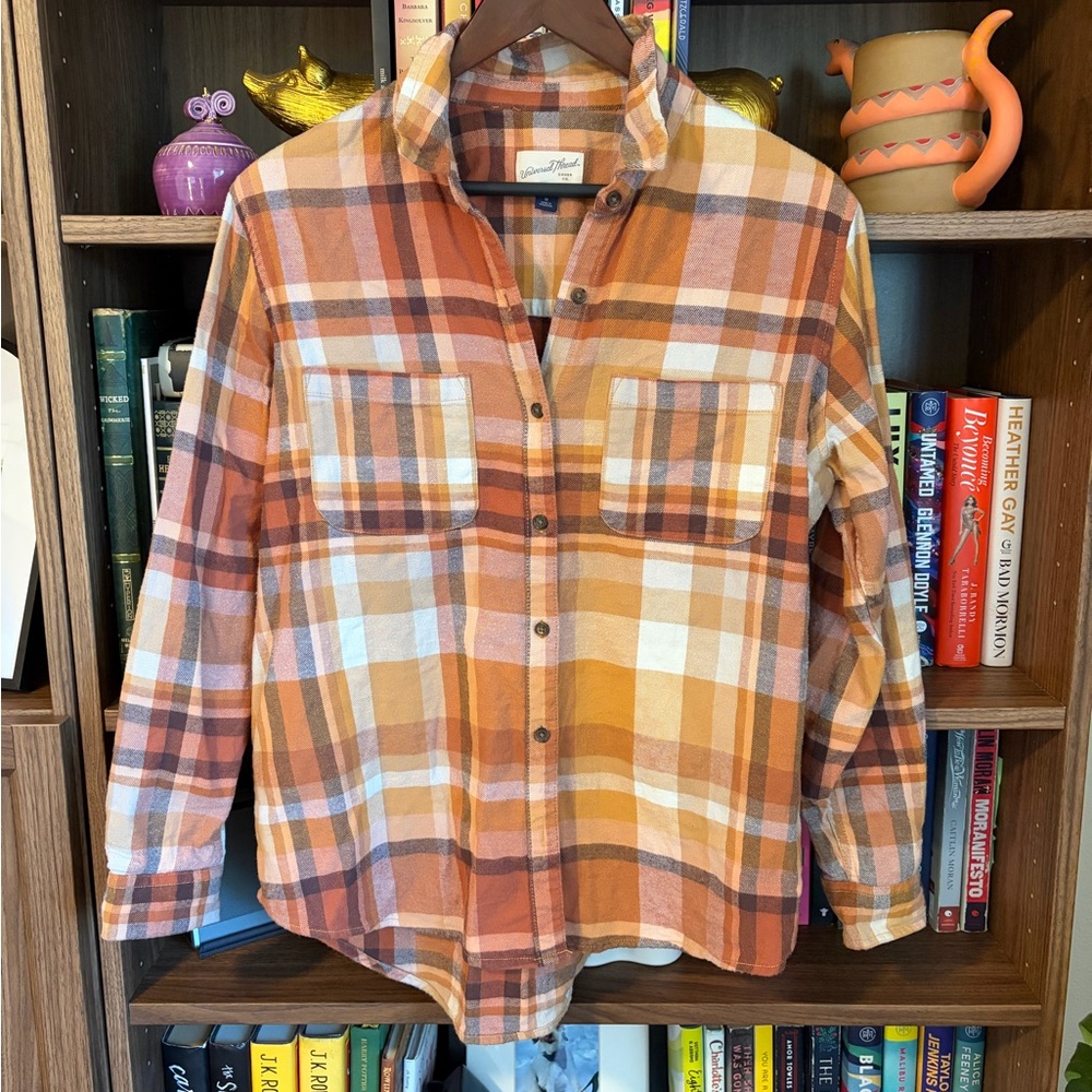 Cozy Orange and Yellow Flannel